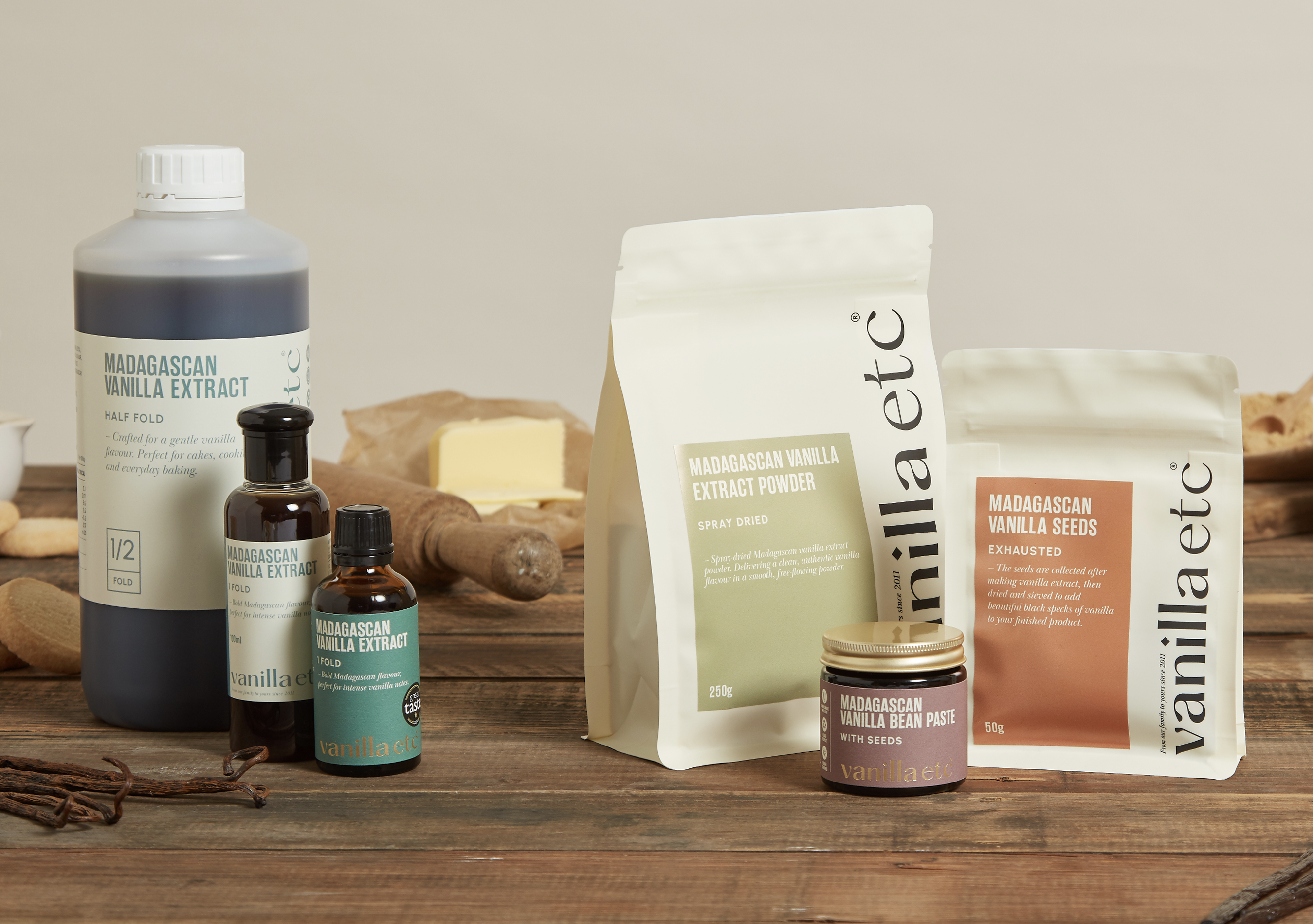 The Vanilla Etc range